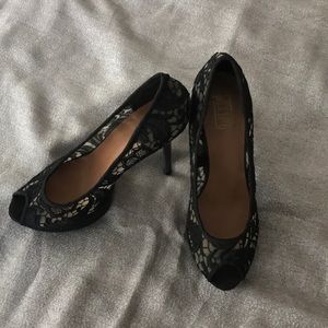 Mix No6 black lace heels
